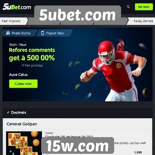 Promos e bônus oferecidos por 5ubet.com